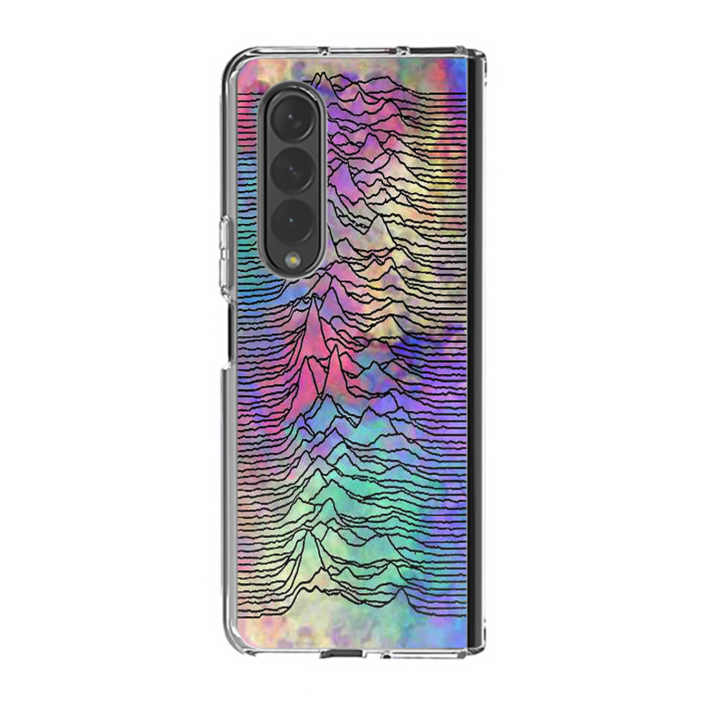 Joy Division Unknown Pleasures Colorful Samsung Galaxy Z Fold 3 Case