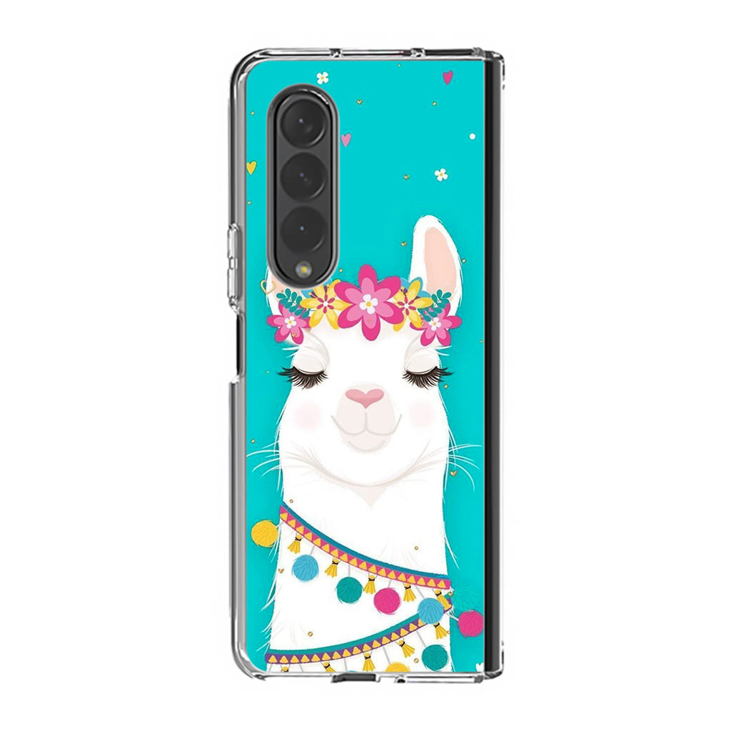 Llama Art Samsung Galaxy Z Fold 3 Case