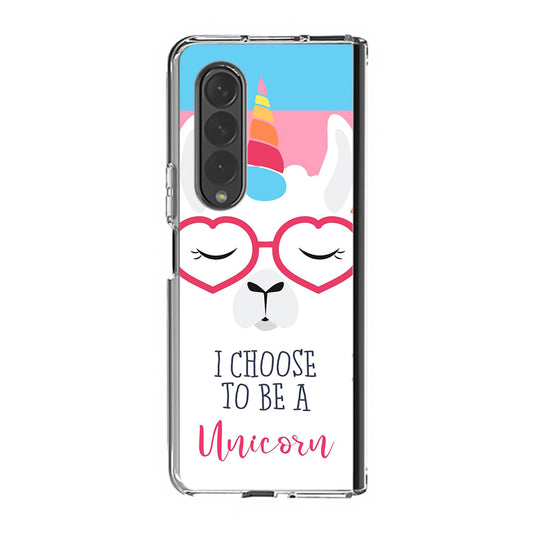 Llama Unicorn Samsung Galaxy Z Fold 3 Case