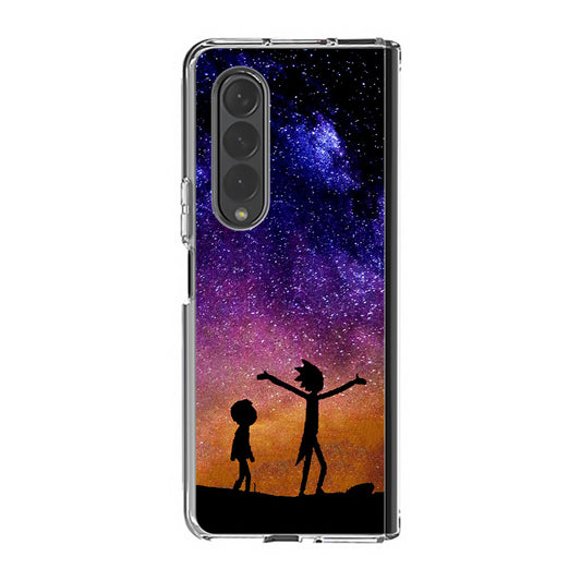 Morty Space Nebula Samsung Galaxy Z Fold 3 Case