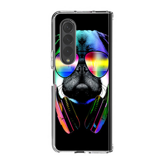 Music Lover Pug V Samsung Galaxy Z Fold 3 Case