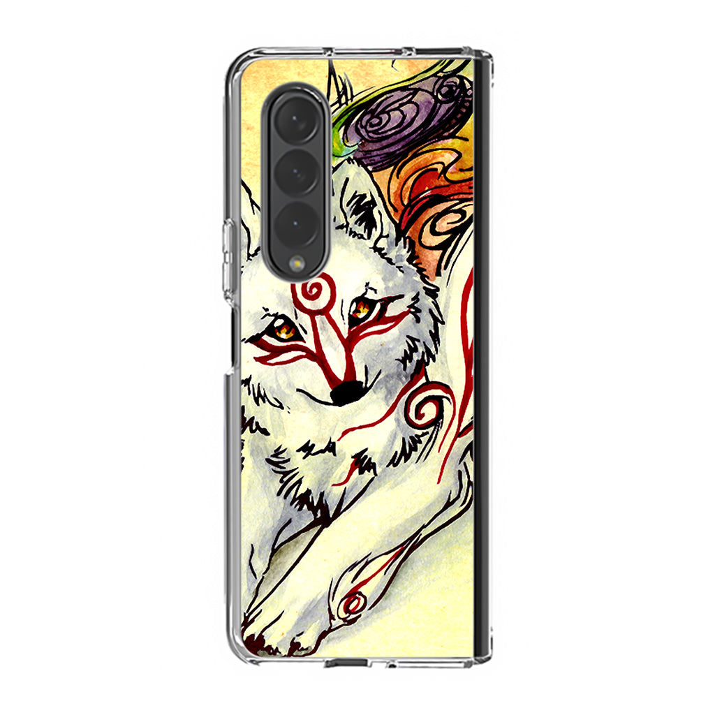 Okami Amaterasu Samsung Galaxy Z Fold 4 Case