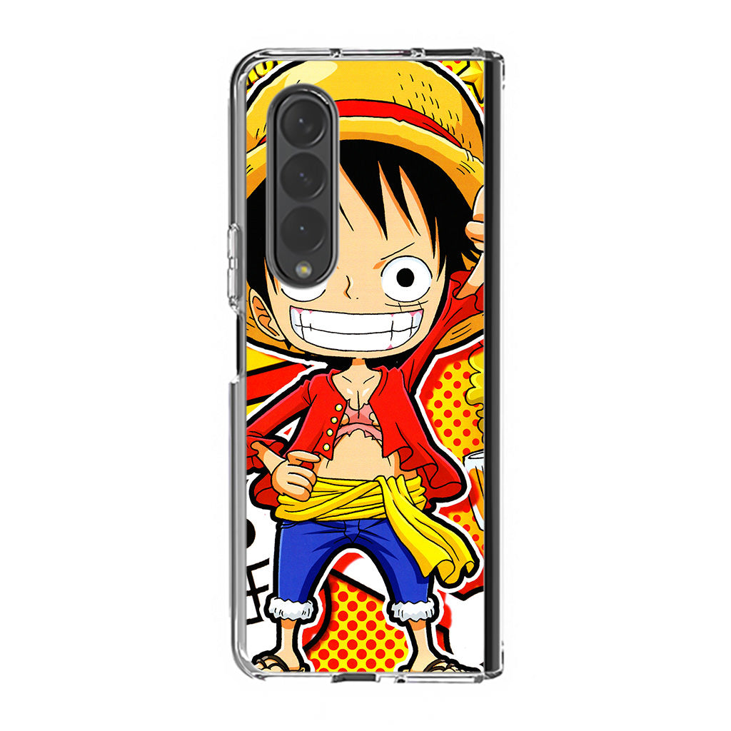 One Piece Cute Luffy Samsung Galaxy Z Fold 3 Case