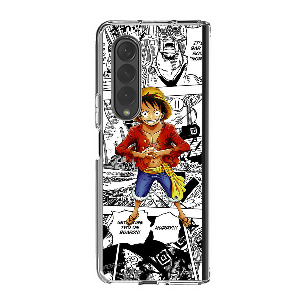 One Piece Luffy Comics Samsung Galaxy Z Fold 3 Case