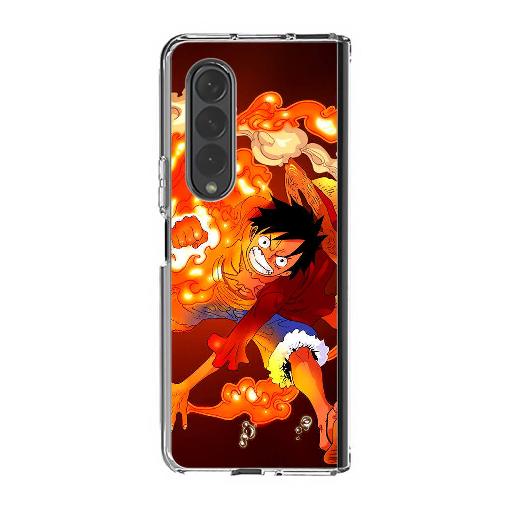 One Piece Luffy Red Hawk Samsung Galaxy Z Fold 3 Case