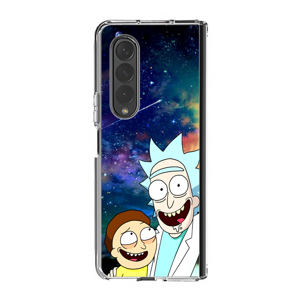 Rick And Morty In The Space Samsung Galaxy Z Fold 3 Case