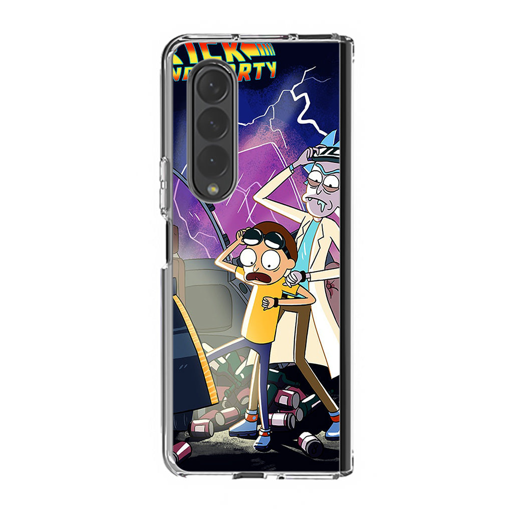 Rick And Morty Back To The Future Samsung Galaxy Z Fold 3 Case