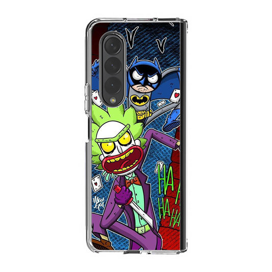 Rick And Morty Bat And Joker Clown Samsung Galaxy Z Fold 3 Case