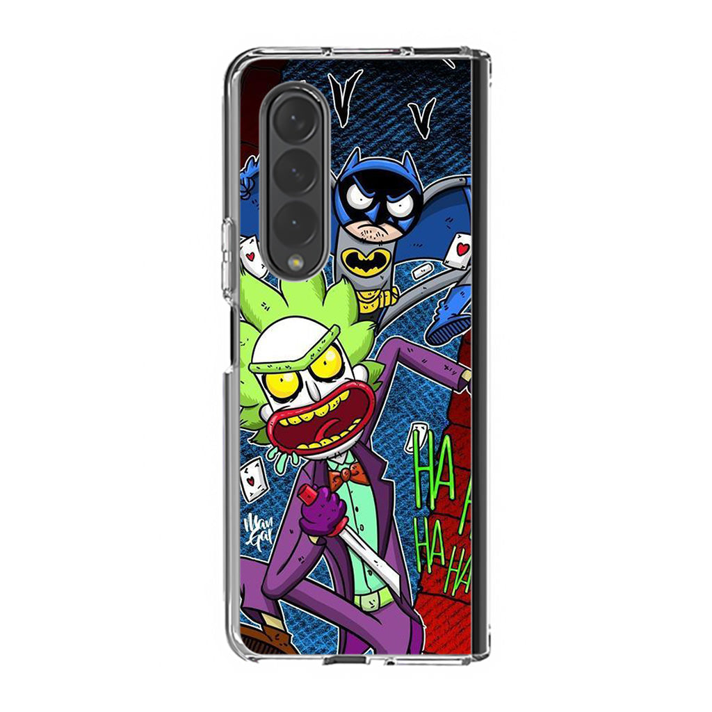 Rick And Morty Bat And Joker Clown Samsung Galaxy Z Fold 4 Case