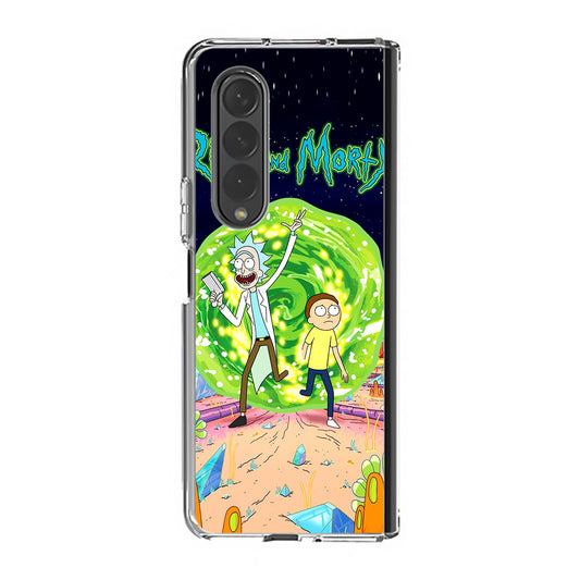 Rick And Morty Portal Gun Samsung Galaxy Z Fold 3 Case