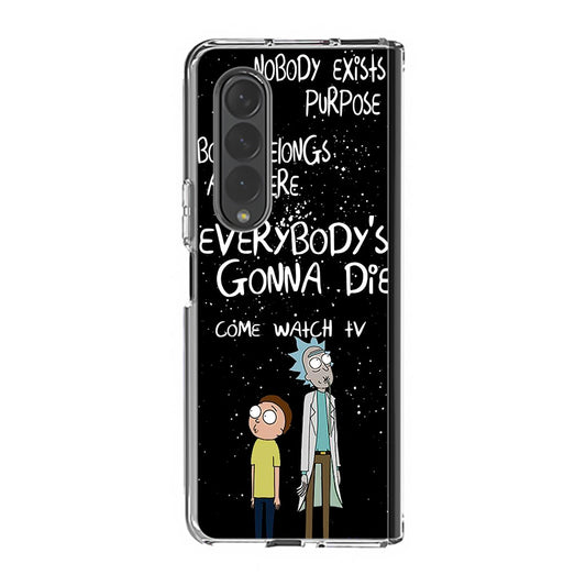 Rick And Morty Quotes Samsung Galaxy Z Fold 3 Case