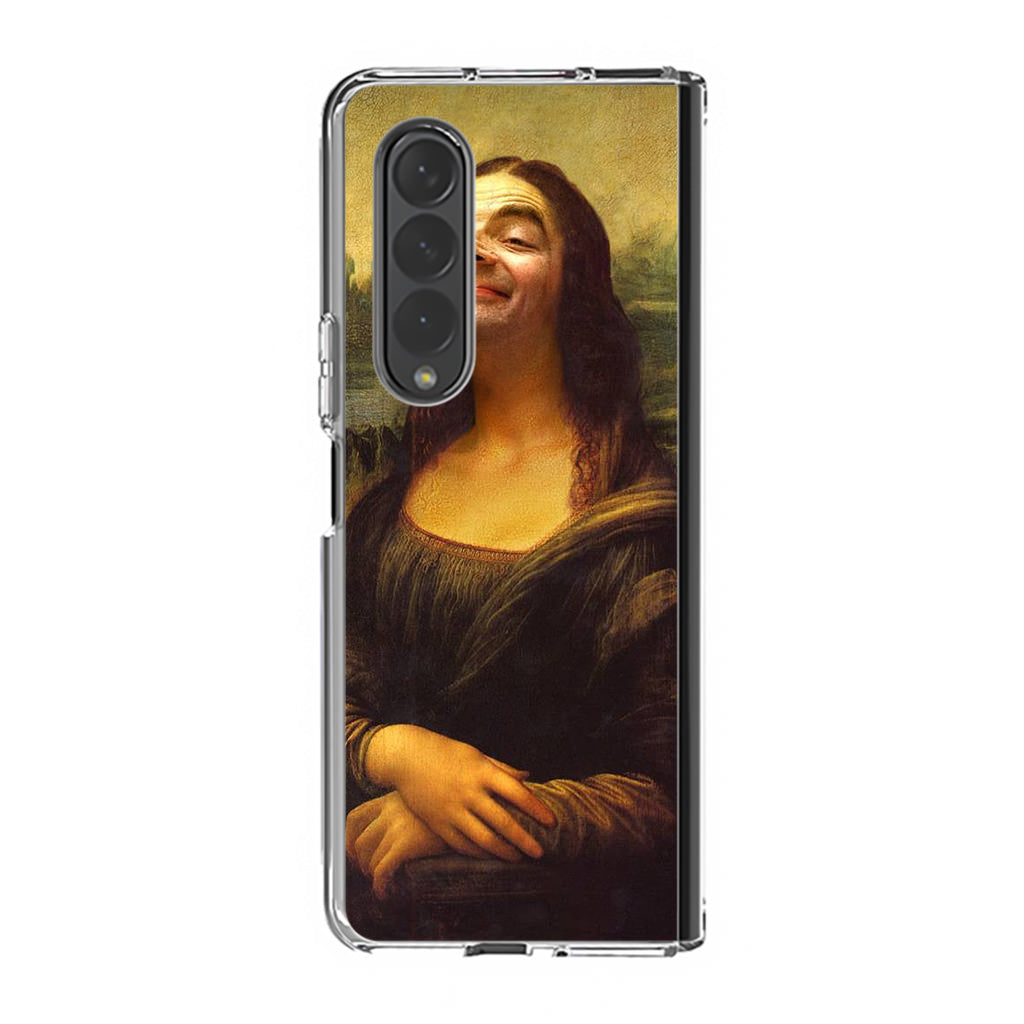 Rowan Atkinson Monalisa Funny Samsung Galaxy Z Fold 3 Case