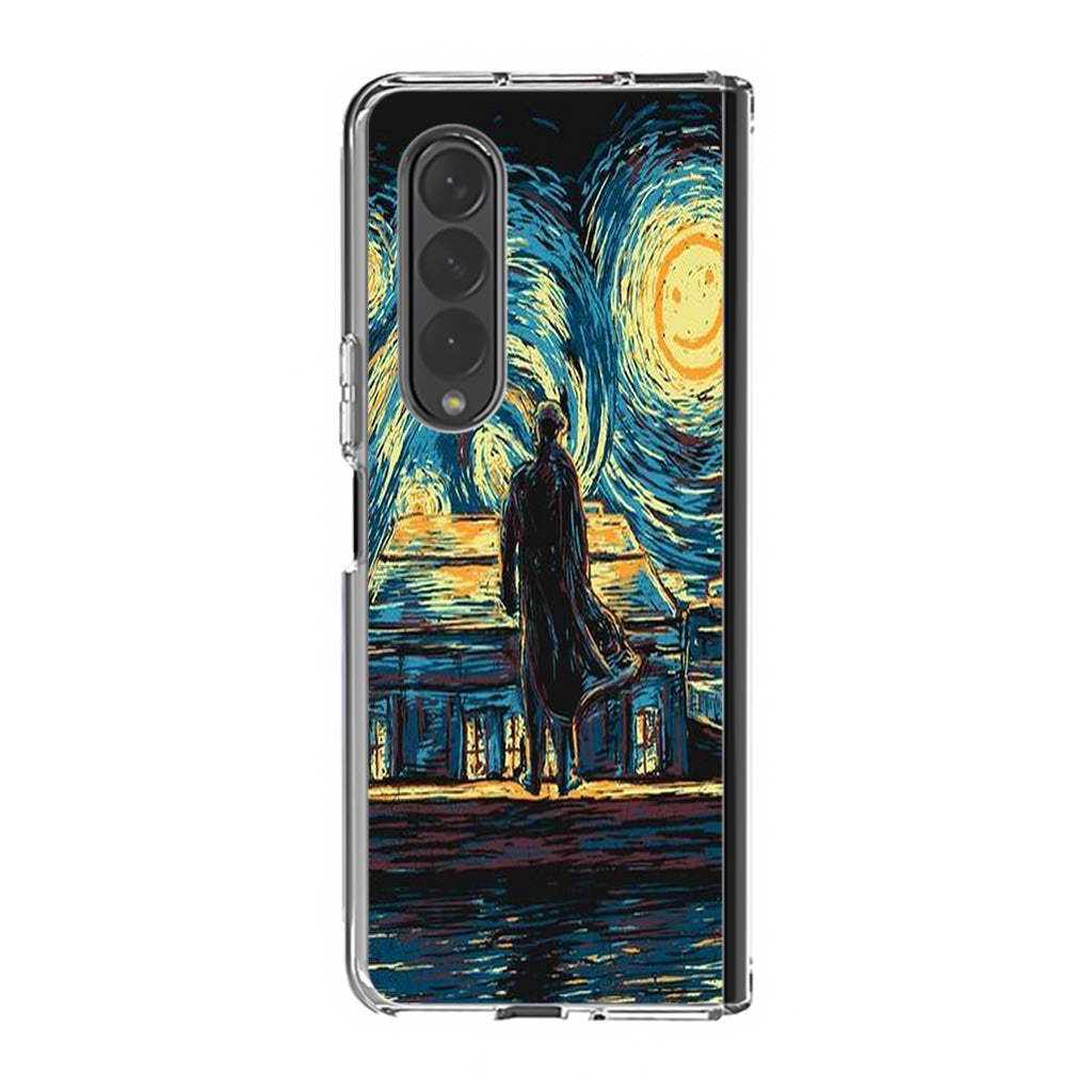 Sherlock Starry Night Samsung Galaxy Z Fold 3 Case