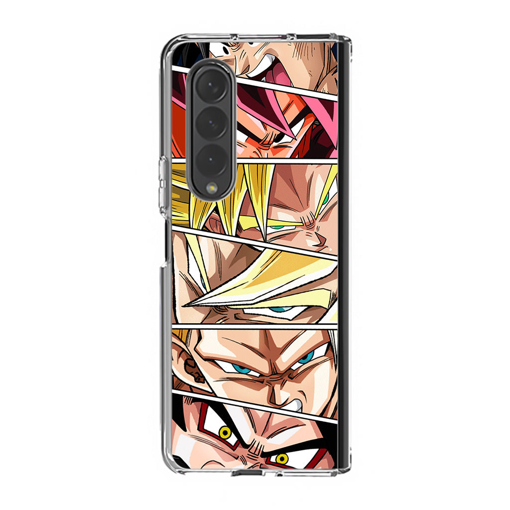 Son Goku Forms Samsung Galaxy Z Fold 3 Case