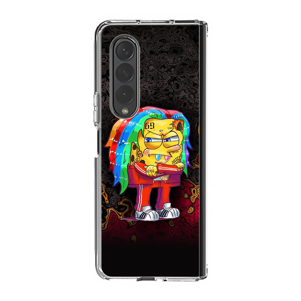 Sponge Hypebeast 69 Mode Samsung Galaxy Z Fold 3 Case