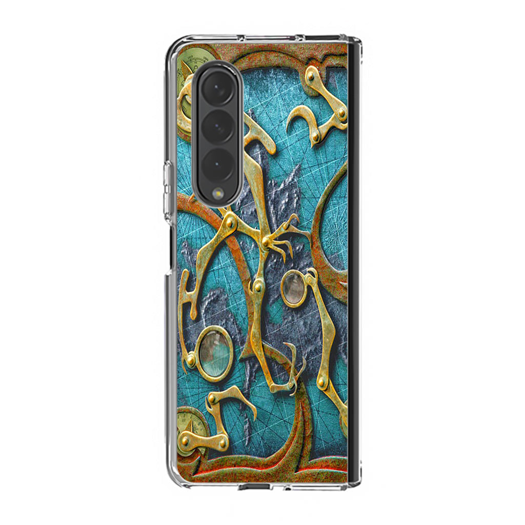 Steampunk Book Cover Samsung Galaxy Z Fold 3 Case