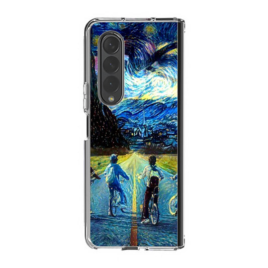 Stranger At Starry Night Samsung Galaxy Z Fold 3 Case