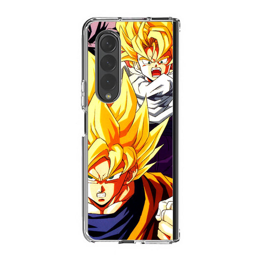 Super Saiyan Goku And Gohan Samsung Galaxy Z Fold 3 Case