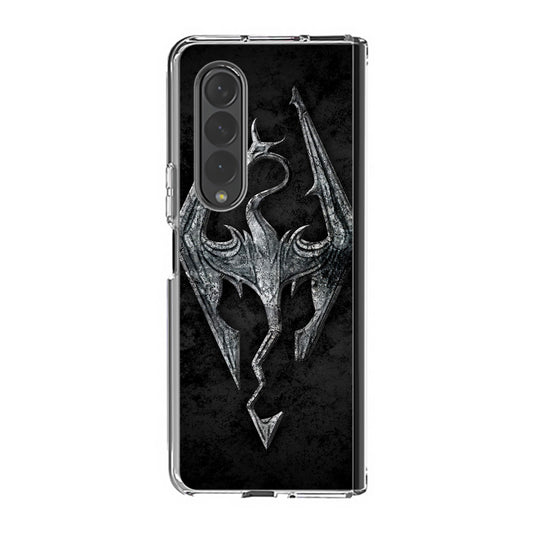 The Elder Scrolls V Skyrim Logo Samsung Galaxy Z Fold 3 Case