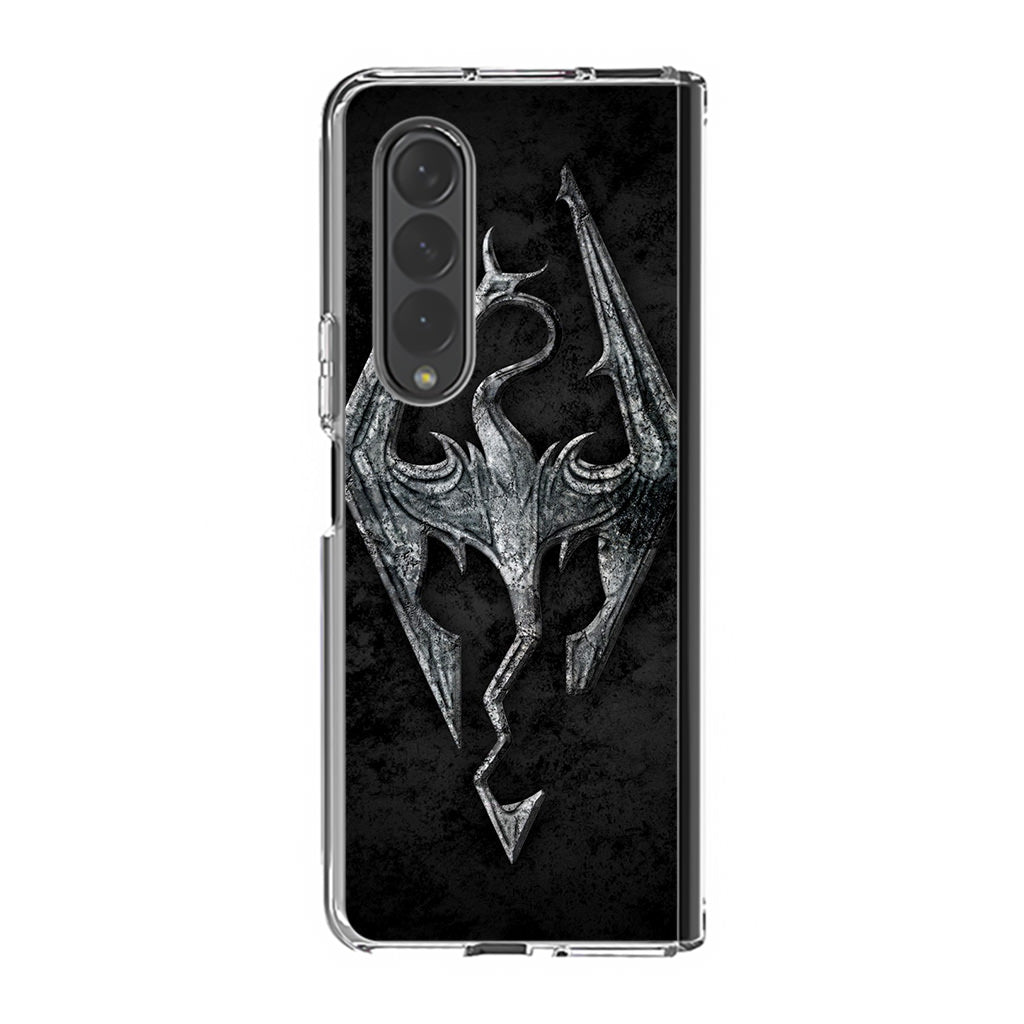 The Elder Scrolls V Skyrim Logo Samsung Galaxy Z Fold 4 Case