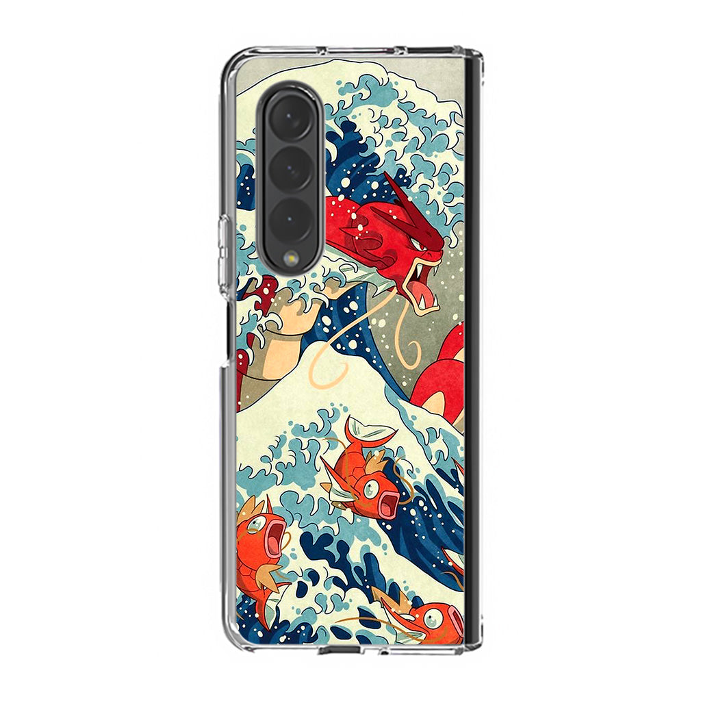 The Great Wave Of Gyarados Samsung Galaxy Z Fold 3 Case