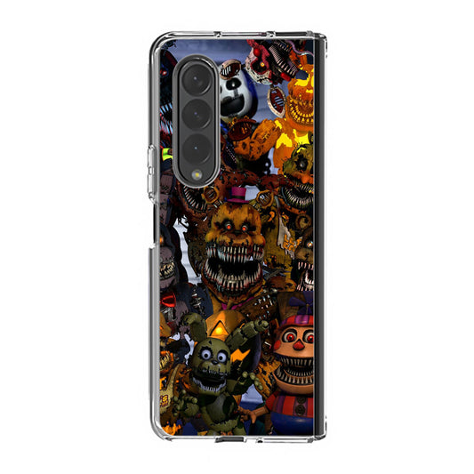 Five Nights at Freddy's Scary Characters Samsung Galaxy Z Fold 4 Case