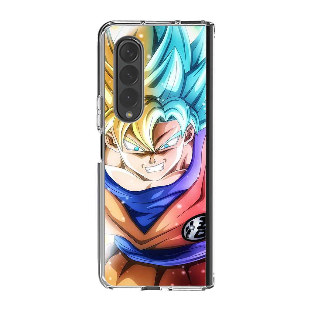 Goku SSJ 1 to SSJ Blue Samsung Galaxy Z Fold 3 Case