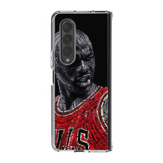 Michael Jordan The Legend Samsung Galaxy Z Fold 3 Case