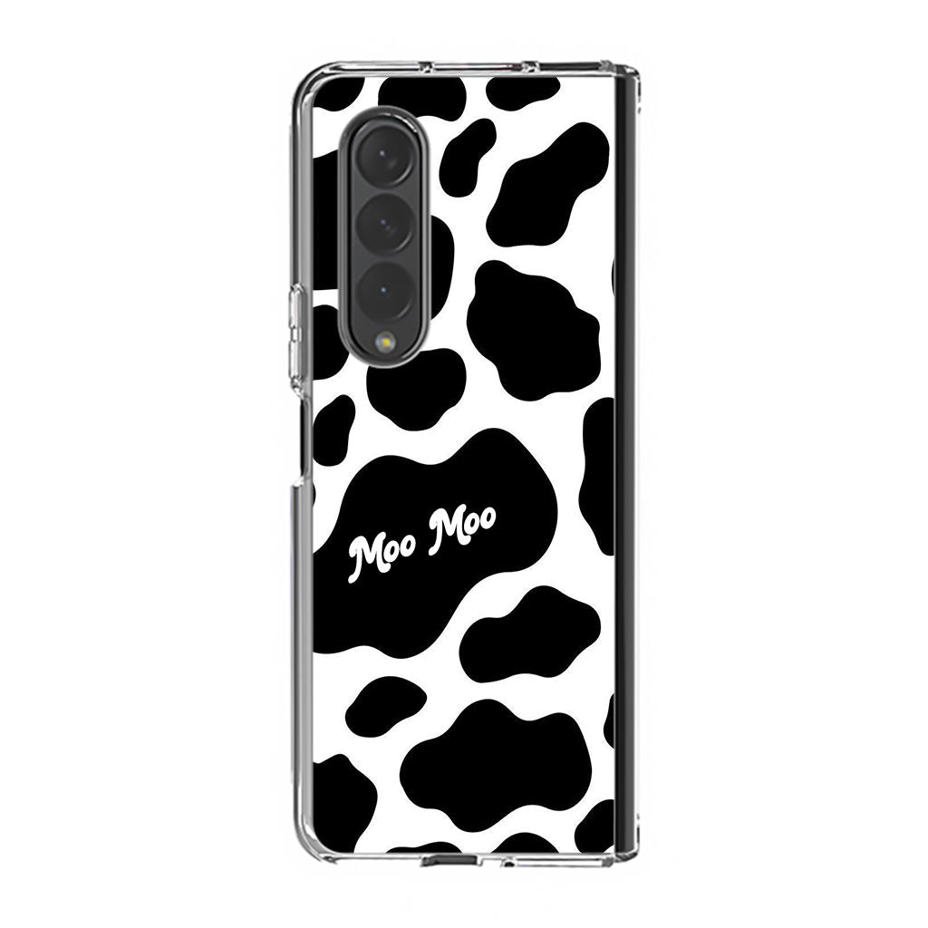 Moo Moo Pattern Samsung Galaxy Z Fold 3 Case