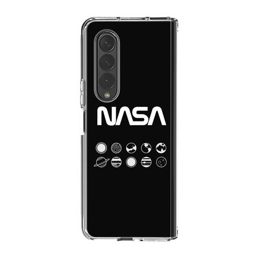 NASA Minimalist Samsung Galaxy Z Fold 3 Case