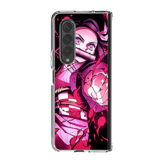 Nezuko Blood Demon Art Samsung Galaxy Z Fold 4 Case