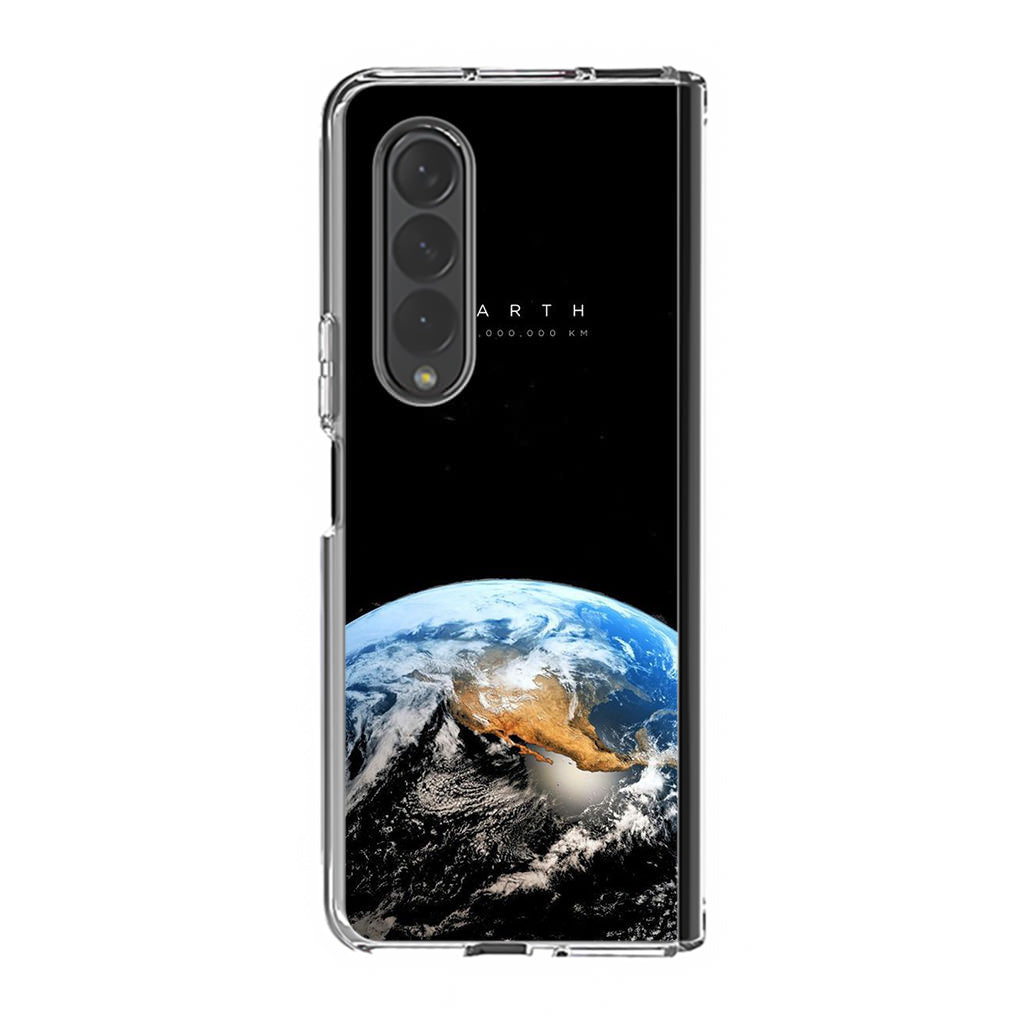 Planet Earth Samsung Galaxy Z Fold 4 Case