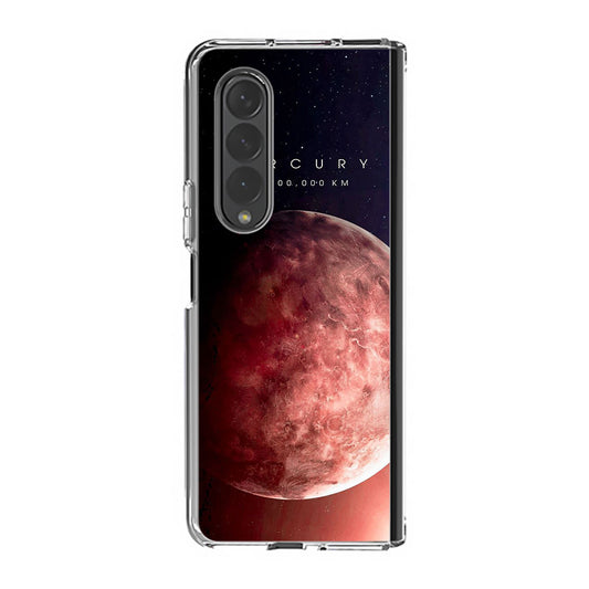 Planet Mercury Samsung Galaxy Z Fold 3 Case