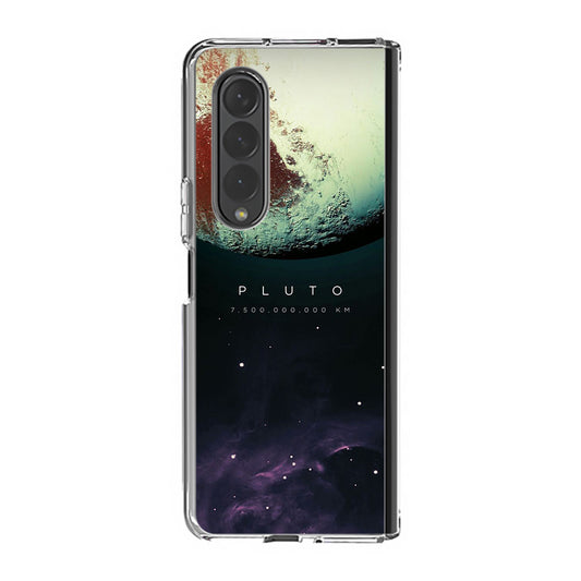 Planet Pluto Samsung Galaxy Z Fold 3 Case