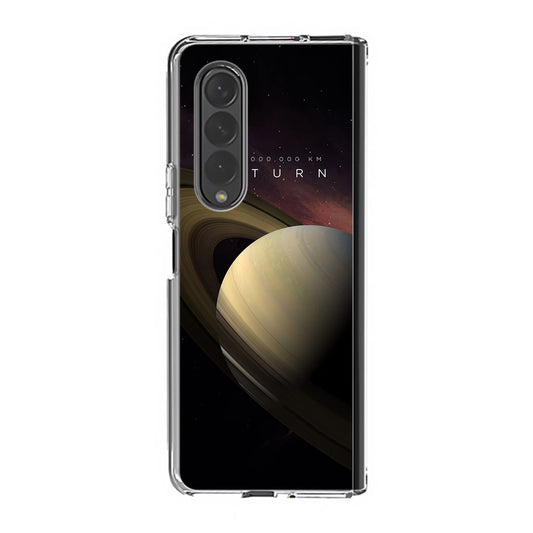 Planet Saturn Samsung Galaxy Z Fold 3 Case