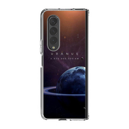 Planet Uranus Samsung Galaxy Z Fold 3 Case