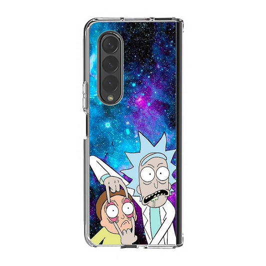 Rick And Morty Open Your Eyes Samsung Galaxy Z Fold 3 Case