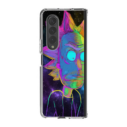 Rick Colorful Crayon Space Samsung Galaxy Z Fold 4 Case