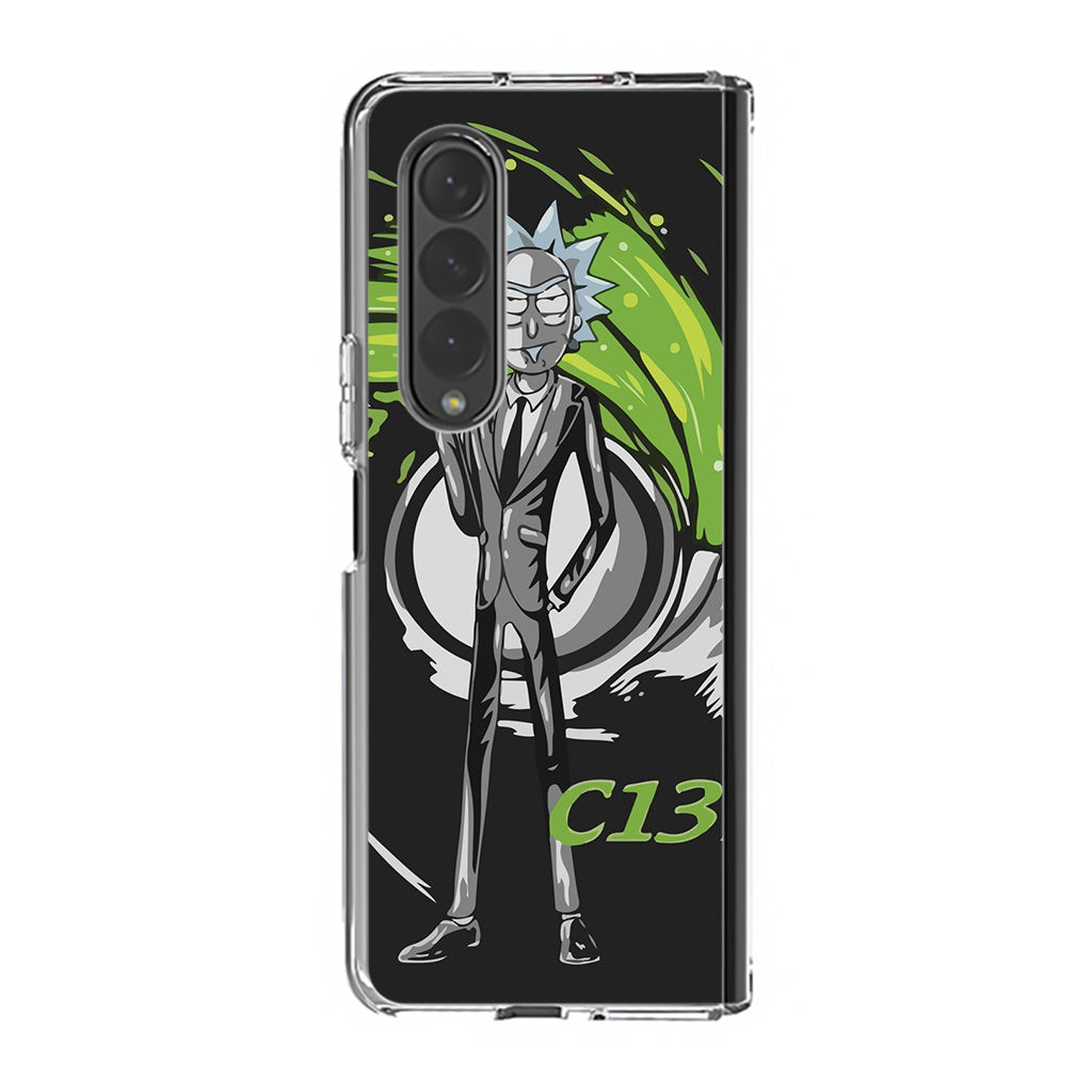 Rick Sanchez Agent C137 Samsung Galaxy Z Fold 3 Case