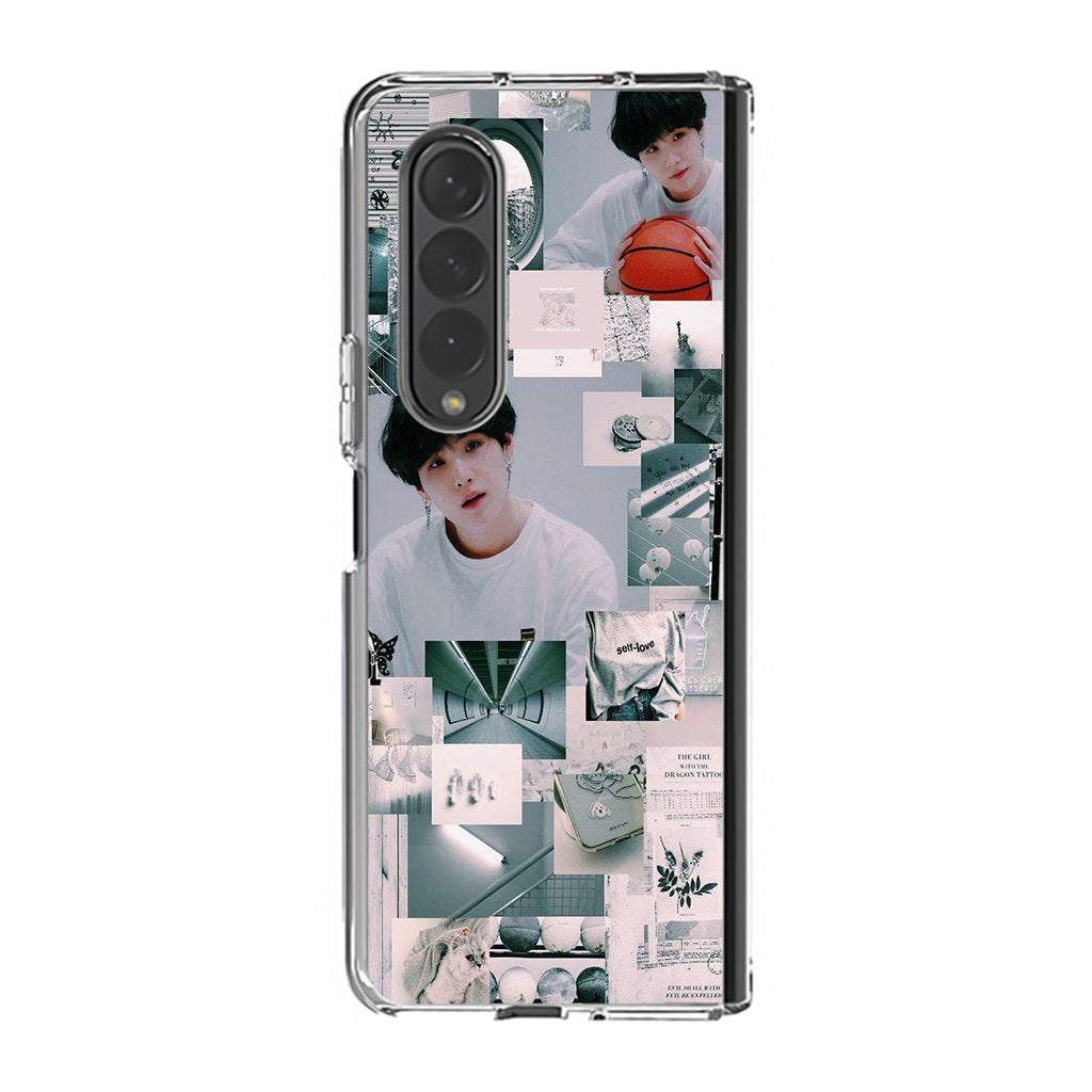 Suga College Wallpaper Samsung Galaxy Z Fold 3 Case