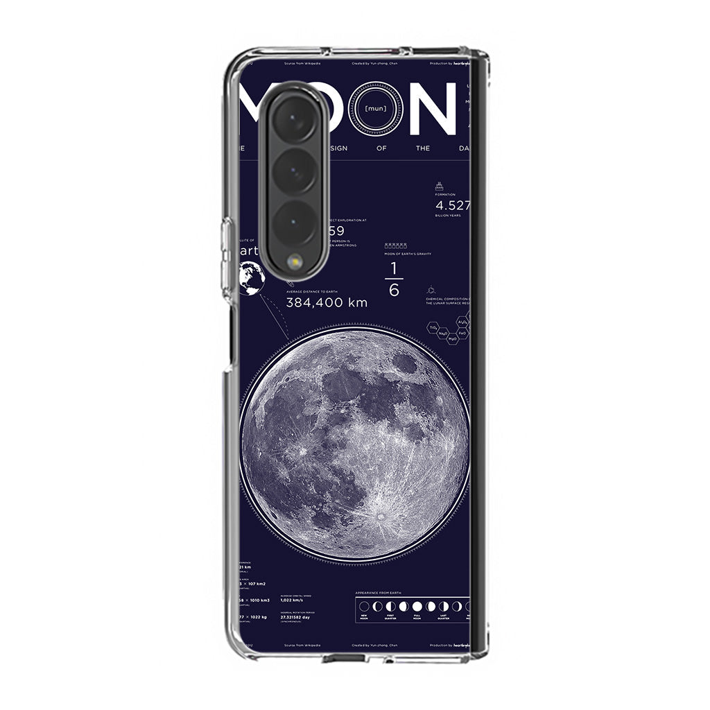 The Moon Samsung Galaxy Z Fold 3 Case