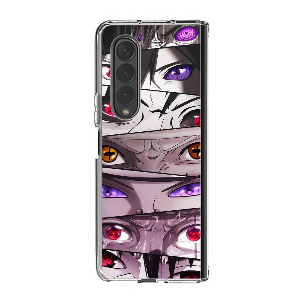 The Powerful Eyes on Naruto Samsung Galaxy Z Fold 3 Case