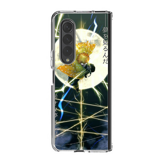 Zenitsu Demon Slayer Samsung Galaxy Z Fold 3 Case