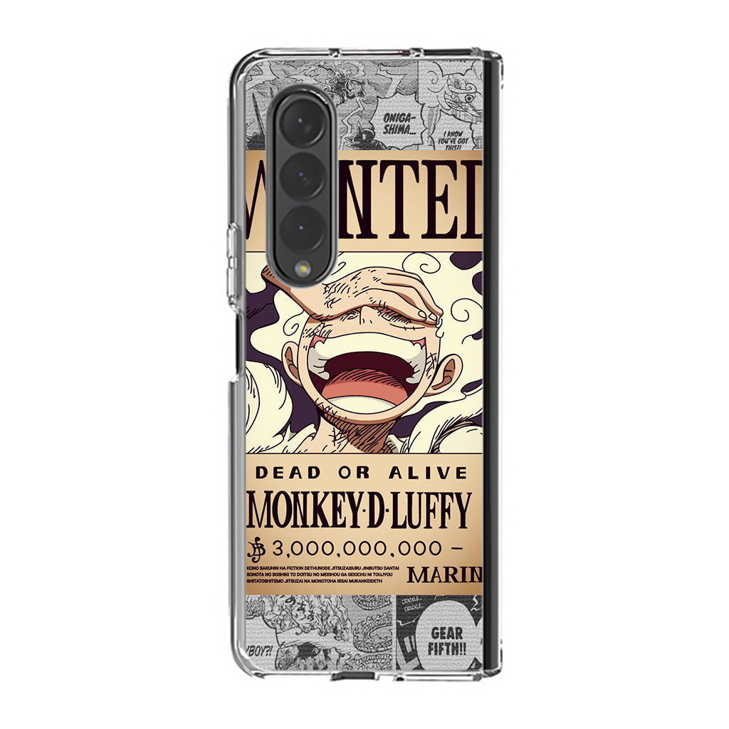 Gear 5 Wanted Poster Samsung Galaxy Z Fold 3 Case