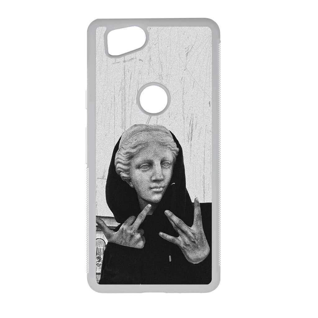 Greek Statue Wearing Hoodie Google Pixel 2 Case