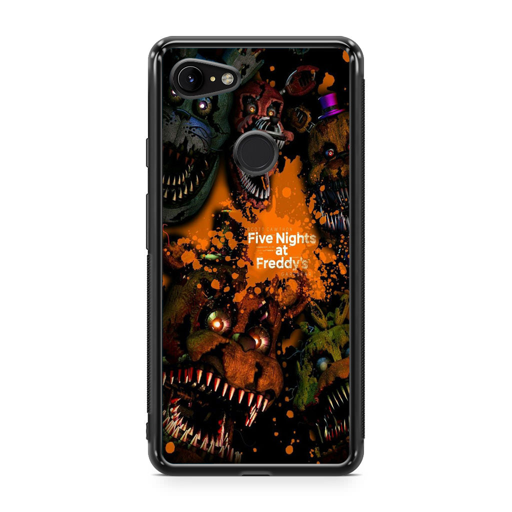 Five Nights at Freddy's Scary Google Pixel 3 / 3 XL / 3a / 3a XL Case