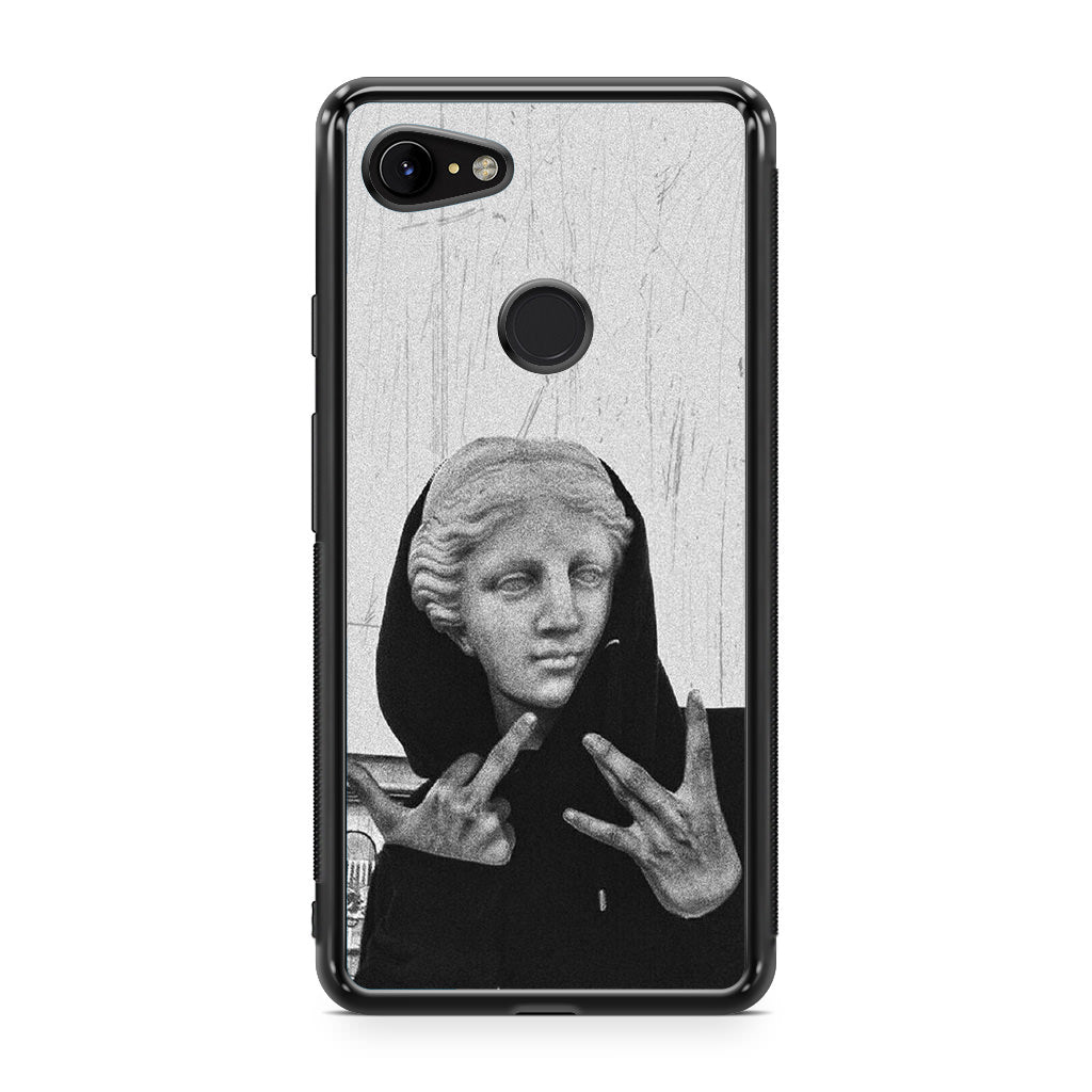 Greek Statue Wearing Hoodie Google Pixel 3 / 3 XL / 3a / 3a XL Case