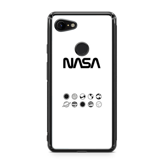 NASA Minimalist White Google Pixel 3 / 3 XL / 3a / 3a XL Case