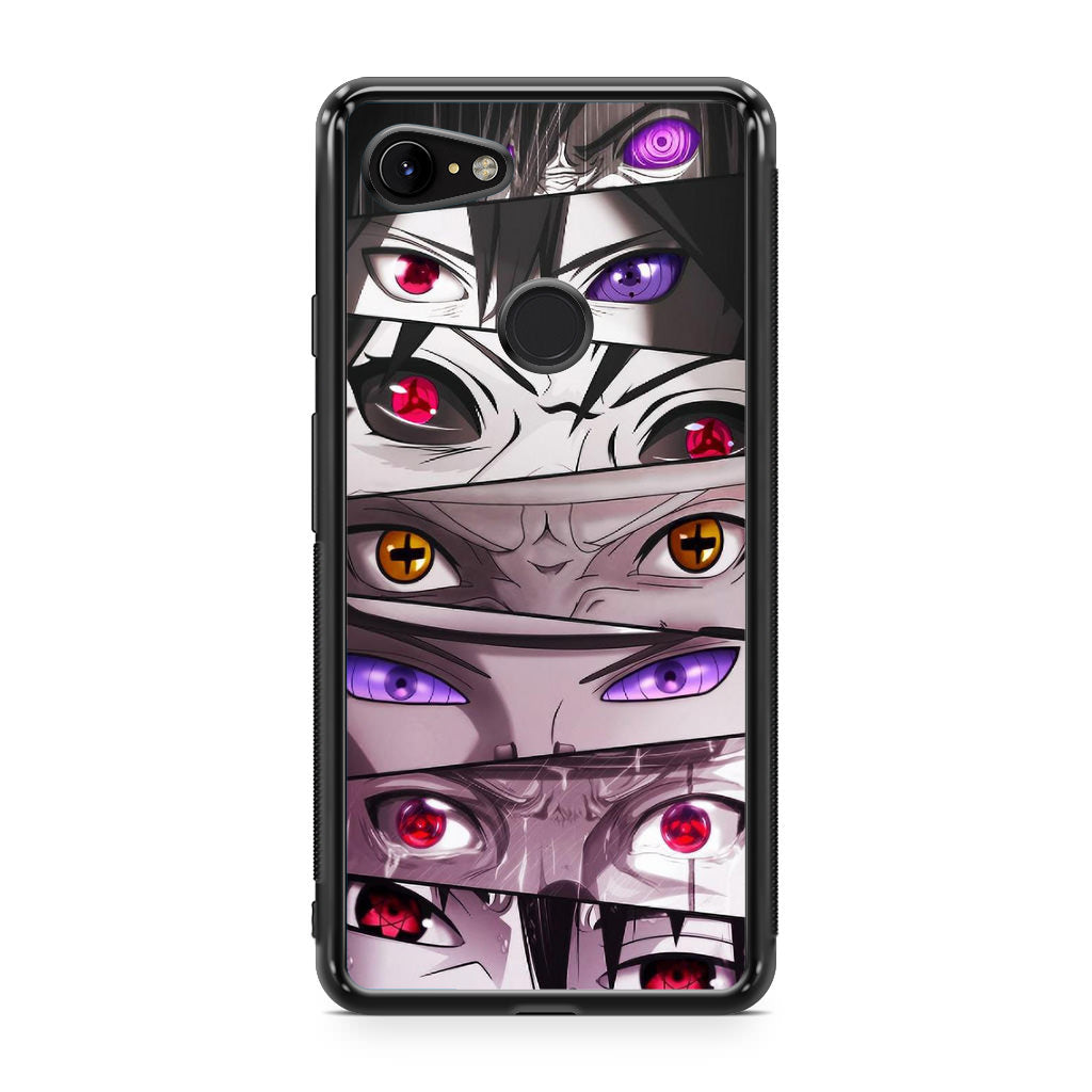 The Powerful Eyes on Naruto Google Pixel 3 / 3 XL / 3a / 3a XL Case