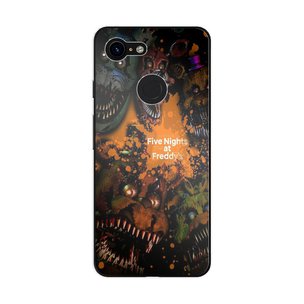 Five Nights at Freddy's Scary Google Pixel 3 / 3 XL / 3a / 3a XL Case